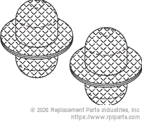 RPI MIF062 Fill/Vent Mesh Chamber Filter (Stainless Steel)