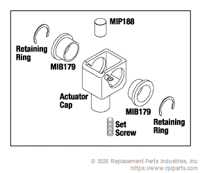 RPI MIK189 Actuator Cap Kit
