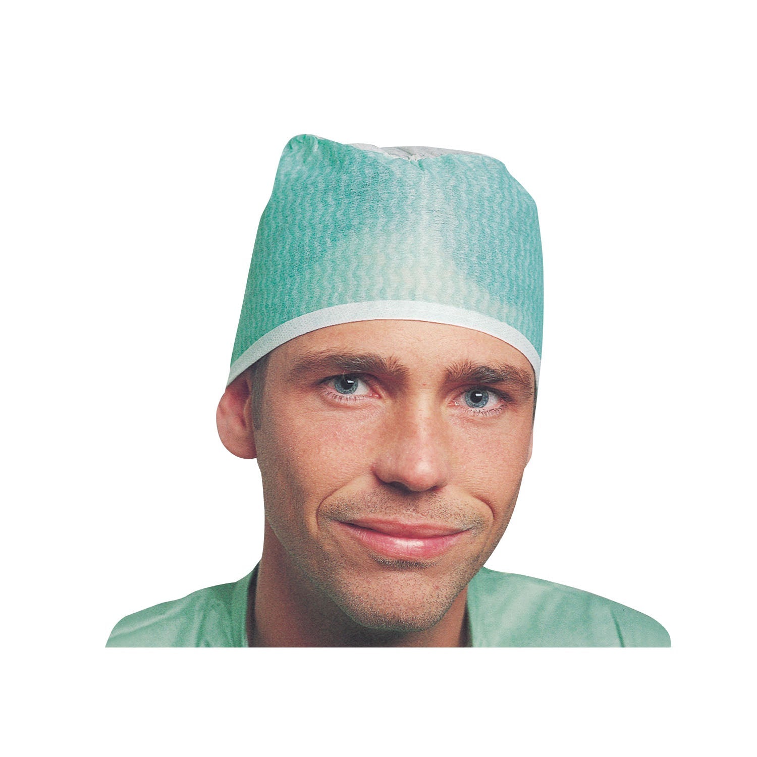 Molnlycke Health Care Us, Llc Molnlycke Barrier Surgical Cap Sheer Bouffant Nurses Cap, Tie-Band, Basic, Green,