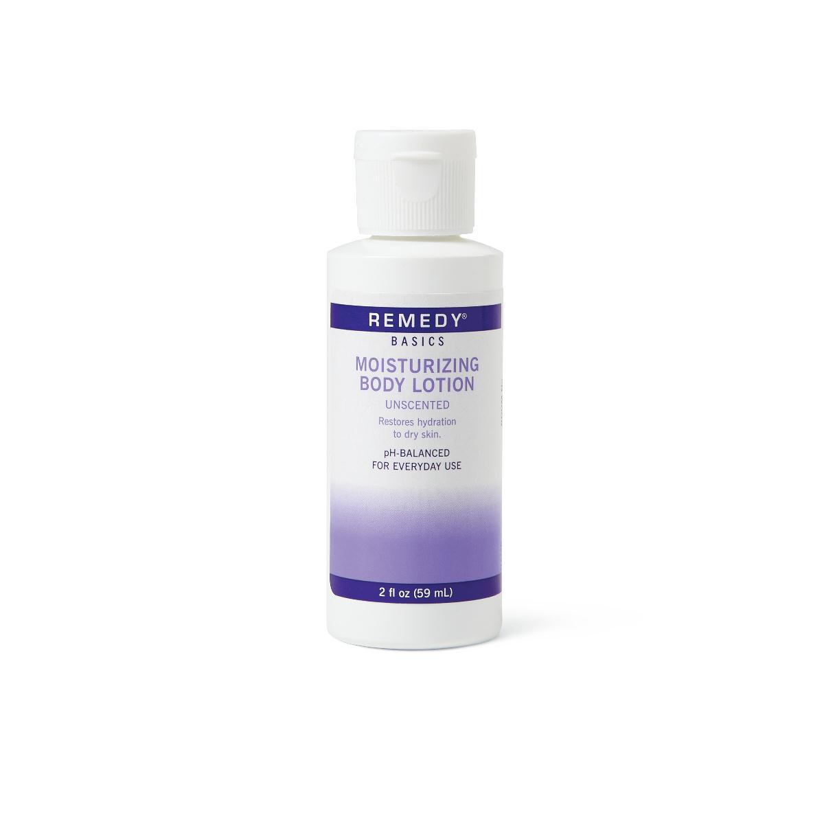 Medline Hand and Body Moisturizer Medline Remedy Essentials Moisturize 2 oz. Bottle Unscented Lotion CHG Compatible (MSC092MBL02 / CS)
