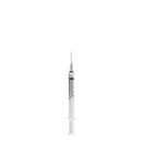 Myco Medical Myco Reli Wealy Safety Syringes  Needle, 1 mL, 27G x 0.5", Sterile, Medium Gray, 10