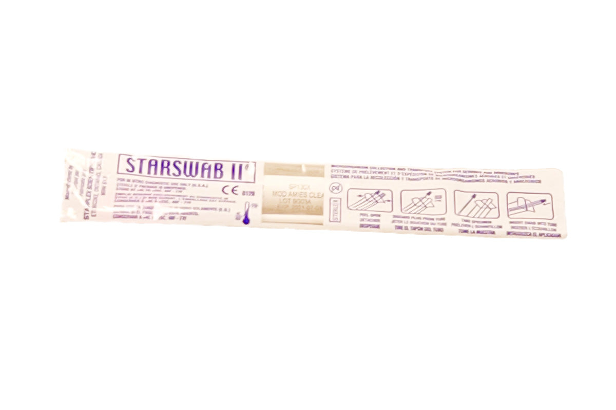 AMIES CLEAR SINGLE RAYON SWAB500/CS