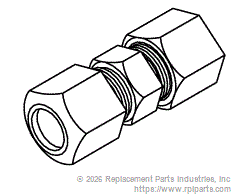 RPI RPF226 Compression Union (3/8")