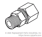 RPI RPF229 Male Connector (5/16")