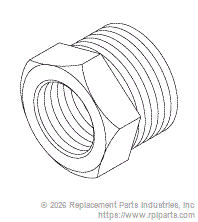 RPI RPF857 Adaptor (1/4 Fpt X 3/8 Mpt)