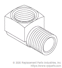 RPI RPF889 Elbow (1/8" Fpt X 1/8" Mpt)