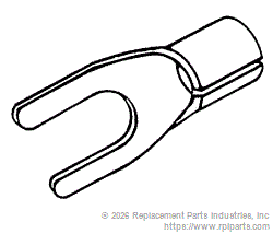 RPI RPT025 #10 Spade Terminal (High Temperature)