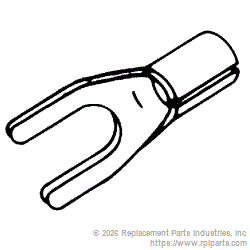 RPI RPT026 #10 Spade Terminal (High Temperature)