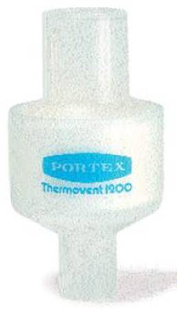 Heat and Moisture Exchanger Portex Thermovent 1200 24 mg H₂O/L @ VT 1000 mL 0.4 cm H₂O @ 30 LPM Straight