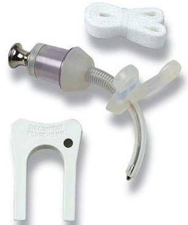Uncuffed Tracheostomy Tube Bivona FlexTend Plus Size 4.5 Pediatric