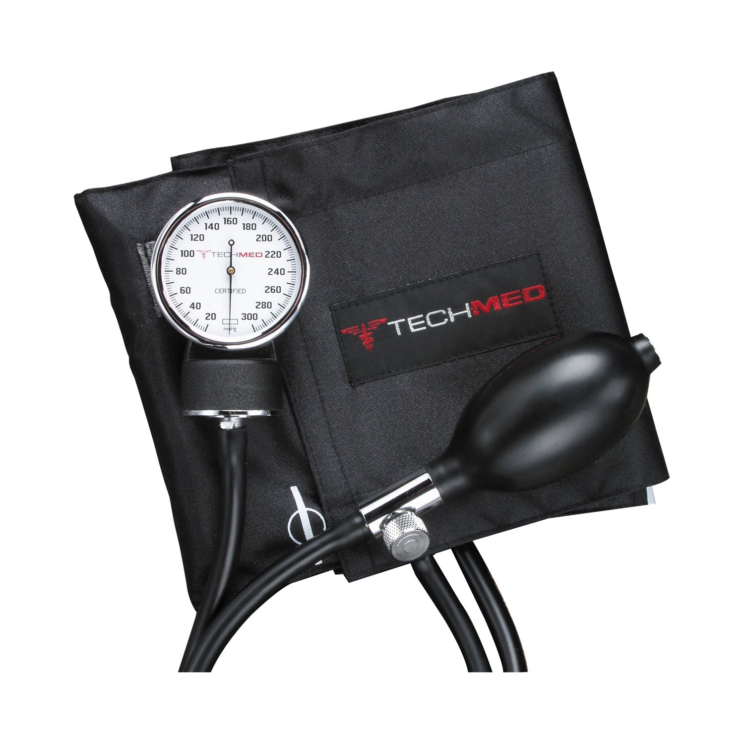 Dukal Corporation Dukal Tech-Med Deluxe Sphygmomanometer Free, Adult, Black