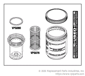 RPI VPK072 Solids Collector Replacement Kit