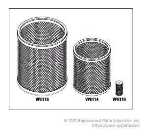 RPI VPK117 Pm Filter Kit