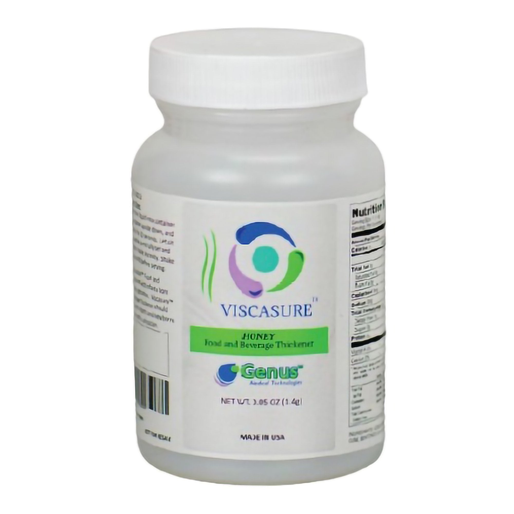 Genus Medical Technologies Food and Beverage Thickener Viscasure 2.4 Gram Bottle Berry Flavor Powder IDDSI Level 3 Moderately Thick/Liquidized (6/CT)