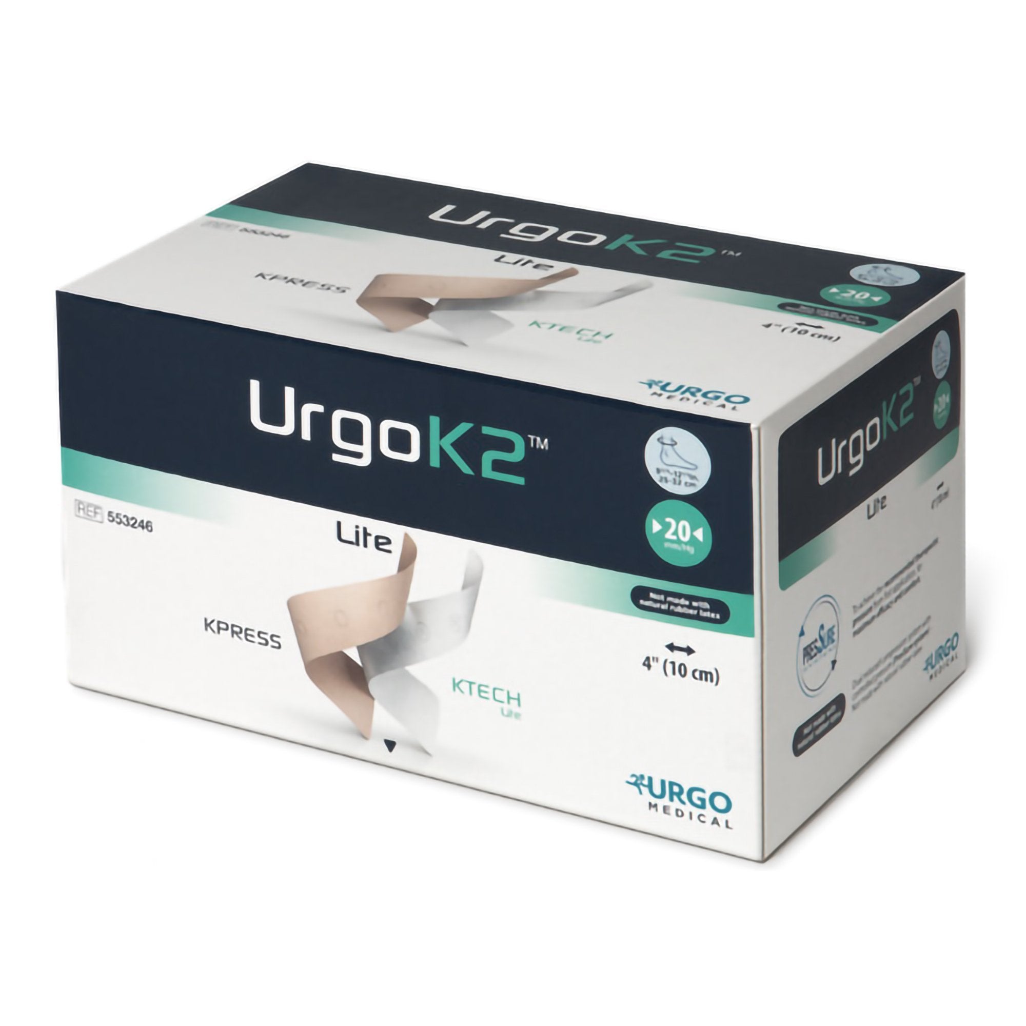 Urgo Medical North America LLC URGOK2 Lite Self-adherent Closure Two-Layer Compression Bandage System