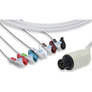 AAMI One Piece ECG Cable  5 Leads Pinch/Grabber