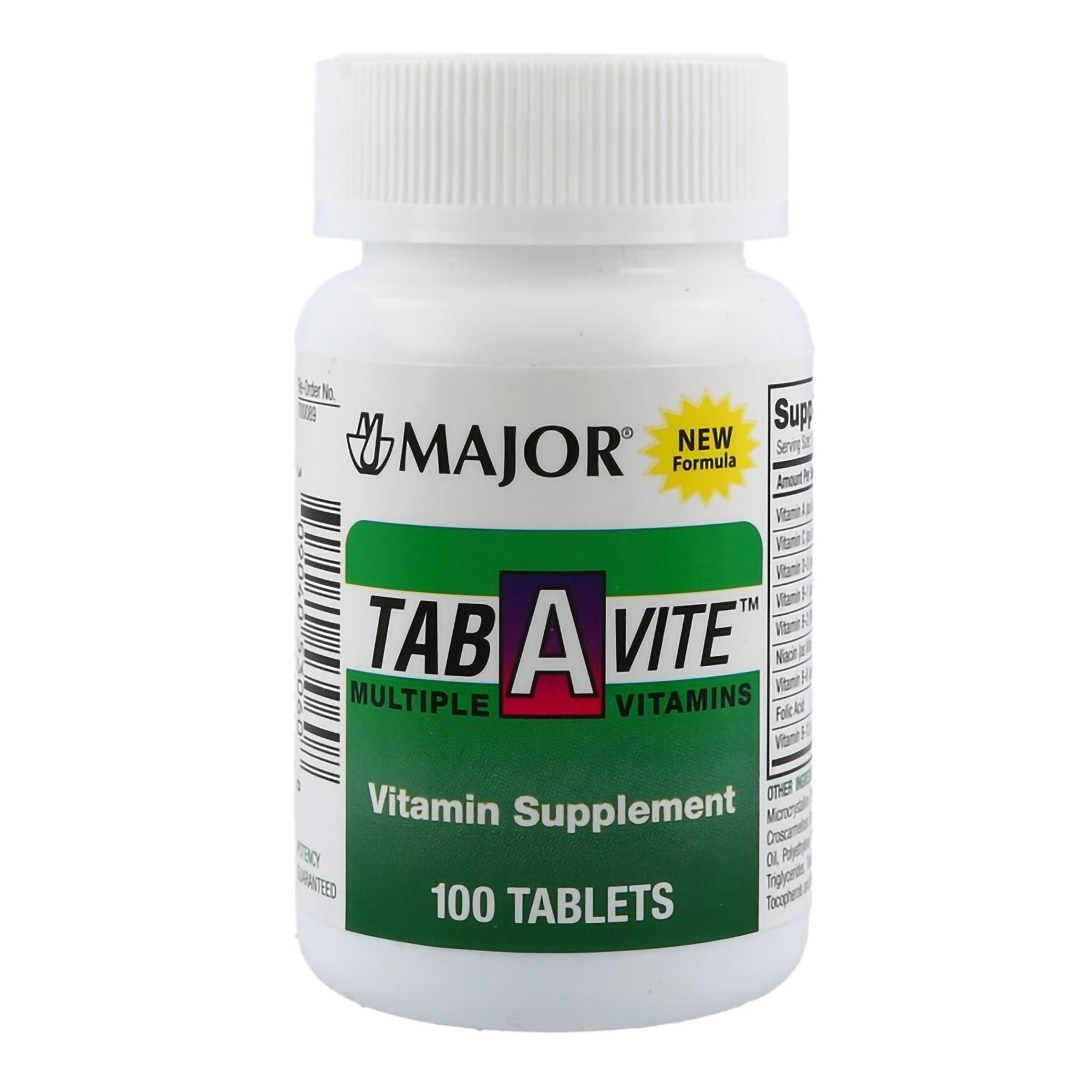 Major Tab-A-Vite Multivitamin Supplement (Bottle of 100)