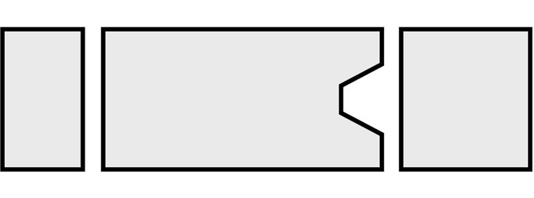 Amsco 3080 V-style 2" Mattress Set