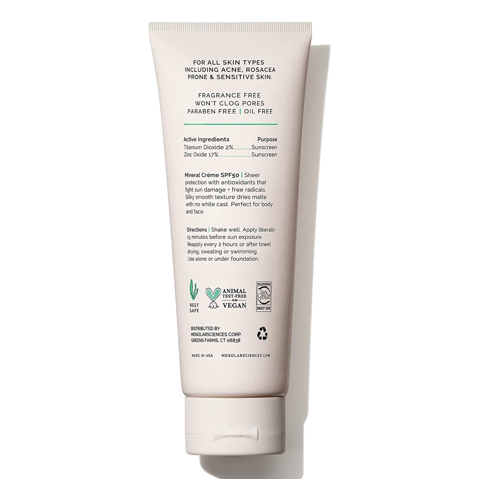 MDSolarSciences MDSolarSciences Mineral Crème SPF 50 (48/CS)