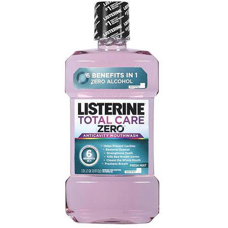 Kenvue Brands LLC Mouthwash Listerine Total Care Zero 1 Liter Fresh Mint Flavor (6/CS)