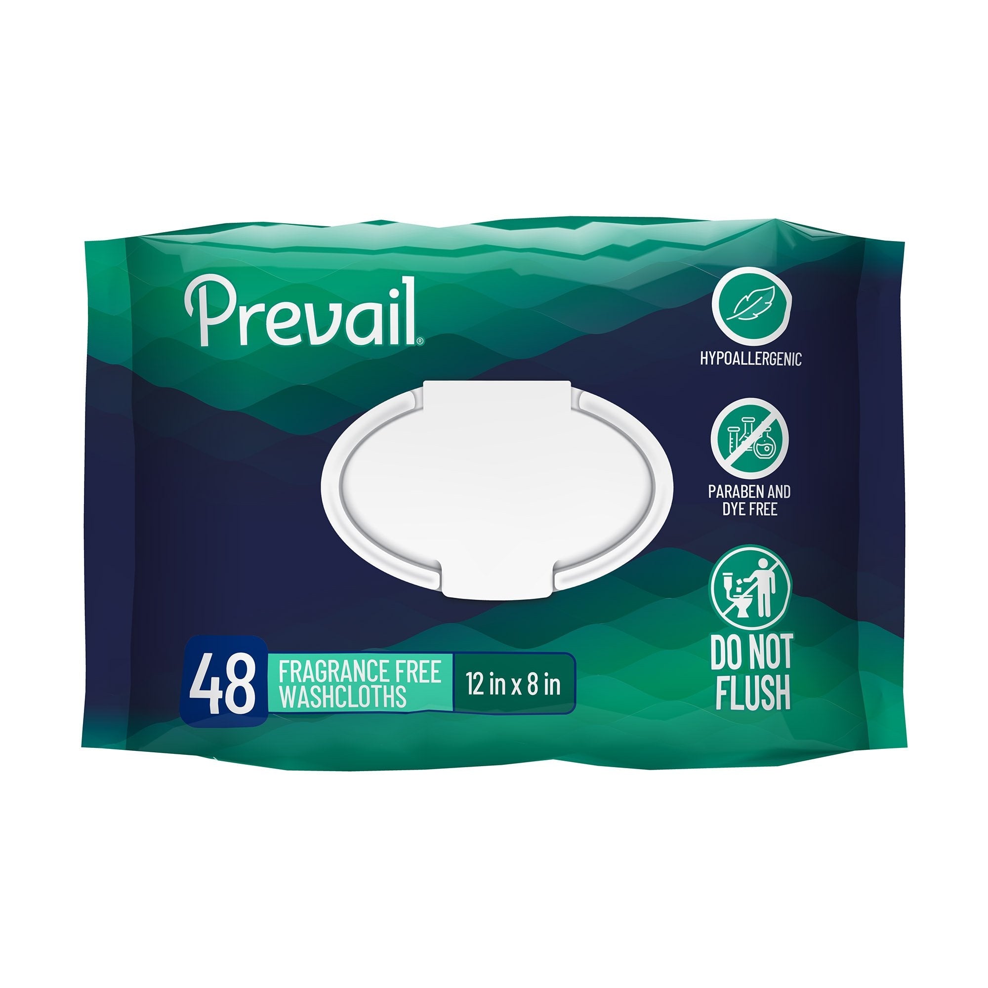 First Quality Products LLC Prevail Adult Personal Cleansing Wipe, Soft Pack, Aloe, Vitamin E, 8 x 12 Inch (576/CS)