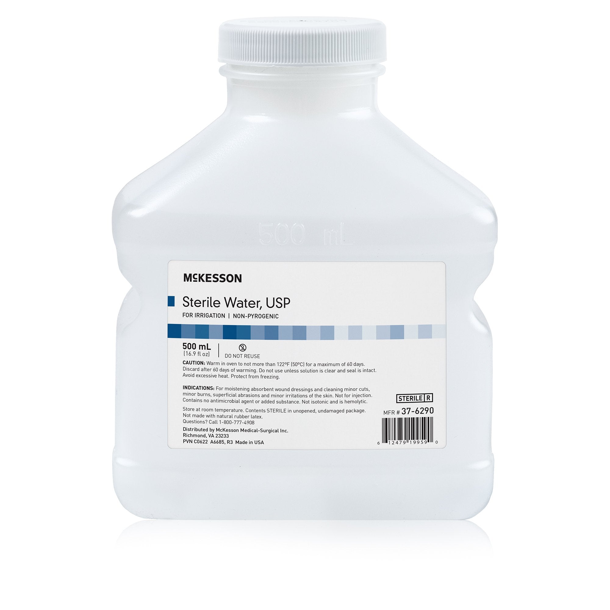McKesson Brand McKesson Irrigation Solution, 500 mL Screw-Top Bottle (18/CS)