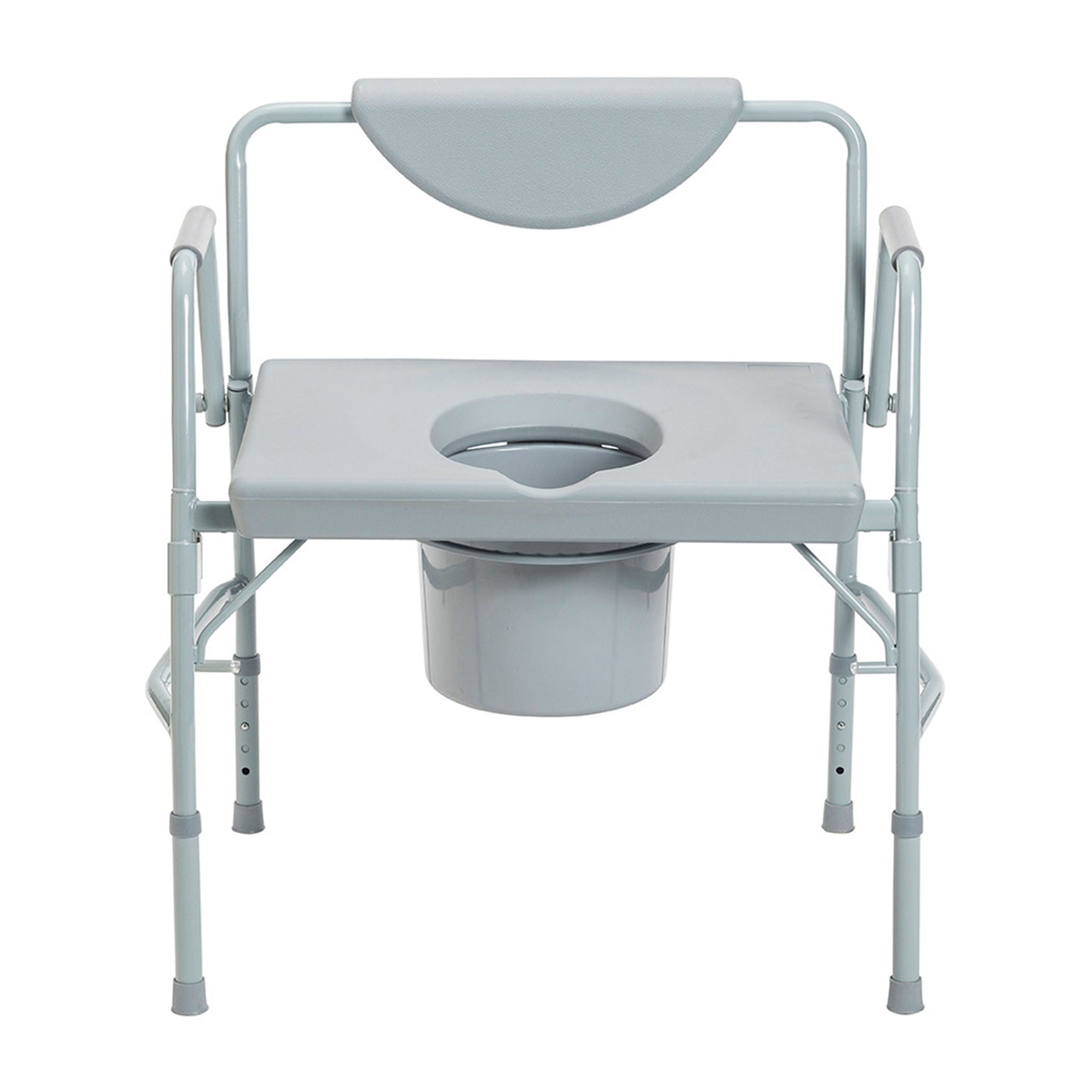 Commode Chair drive Drop Arms Steel Frame Back Bar 23-1/4 Inch Seat Width 1000 lbs. Weight Capacity (Each)