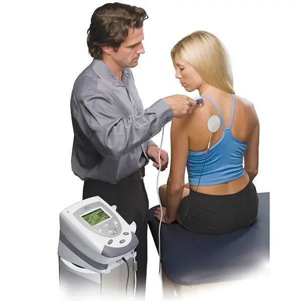 Chattanooga Intelect TranSport Ultrasound System in use