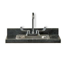 Clinton 24" Postform Countertop  Black Alicante