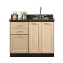 Clinton Fashion Finish 42" Base Cabinet with 3 Doors and 2 Drawers  Sunlight Oak
