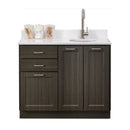 Clinton Fashion Finish 42" Base Cabinet with 3 Doors and 2 Drawers  Twilight