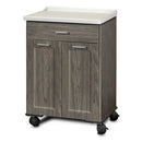 Clinton Fashion Finish Mobile Treatment Cabinet with 2 Doors and 1 Drawer  Metropolis Gray