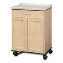 Clinton Fashion Finish Mobile Treatment Cabinet with 2 Doors and 1 Drawer  Sunlight Oak