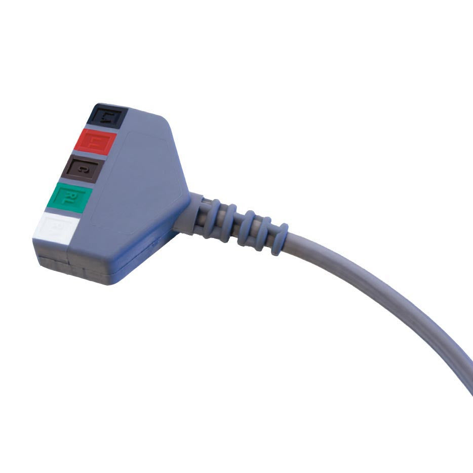 ConMed FSR-Series Fully Shielded 5-Lead ECG Safety Cable System - Single Cable