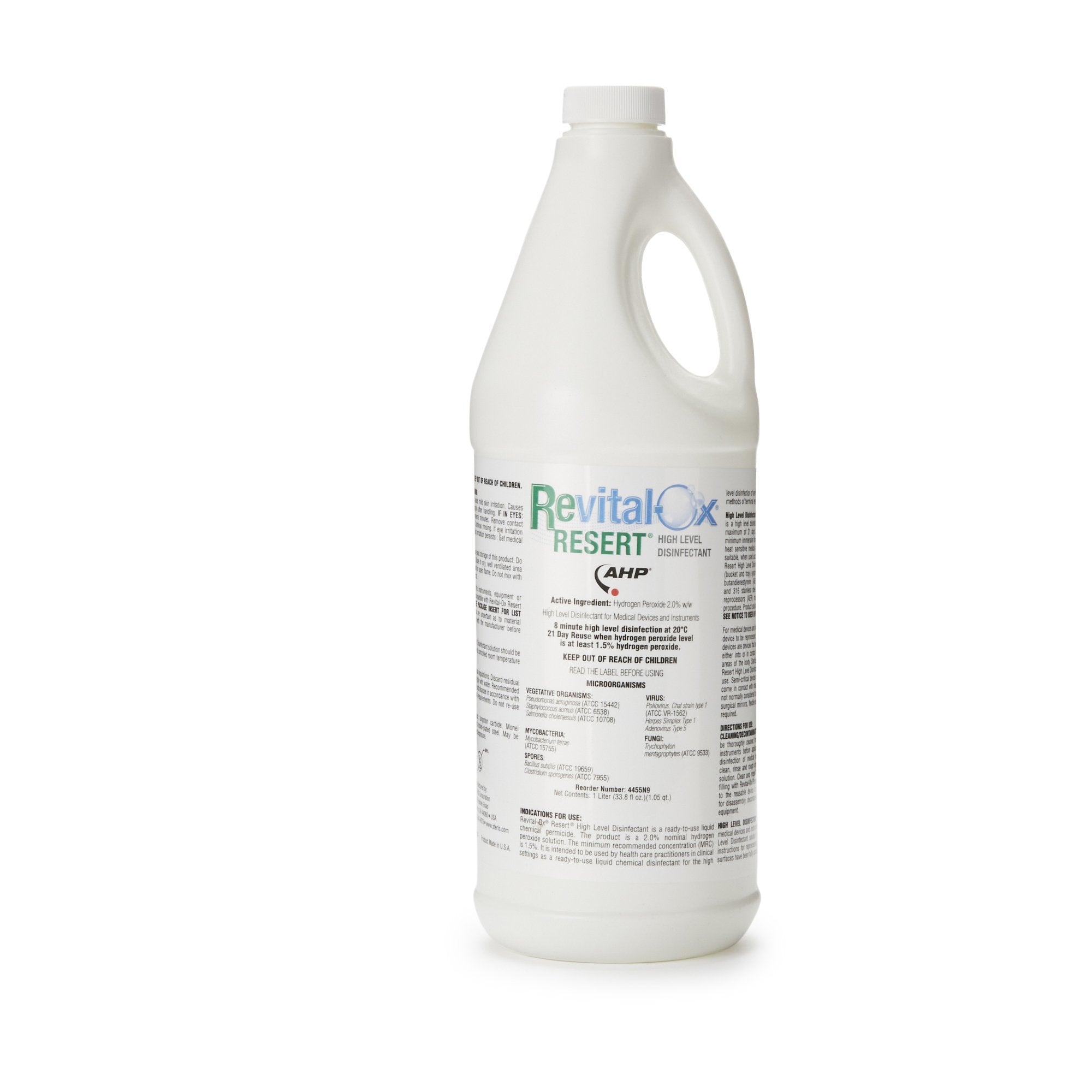 Steris Revital-Ox RESERT Hydrogen Peroxide High Level Disinfectant, 1 Liter Bottle (6/CS)
