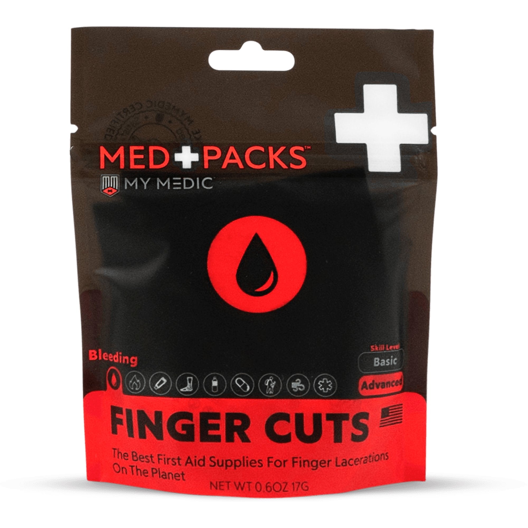 MyMedic Med Packs First Aid Kit for Finger Cuts – Emergency Supplies in Portable Pouch
