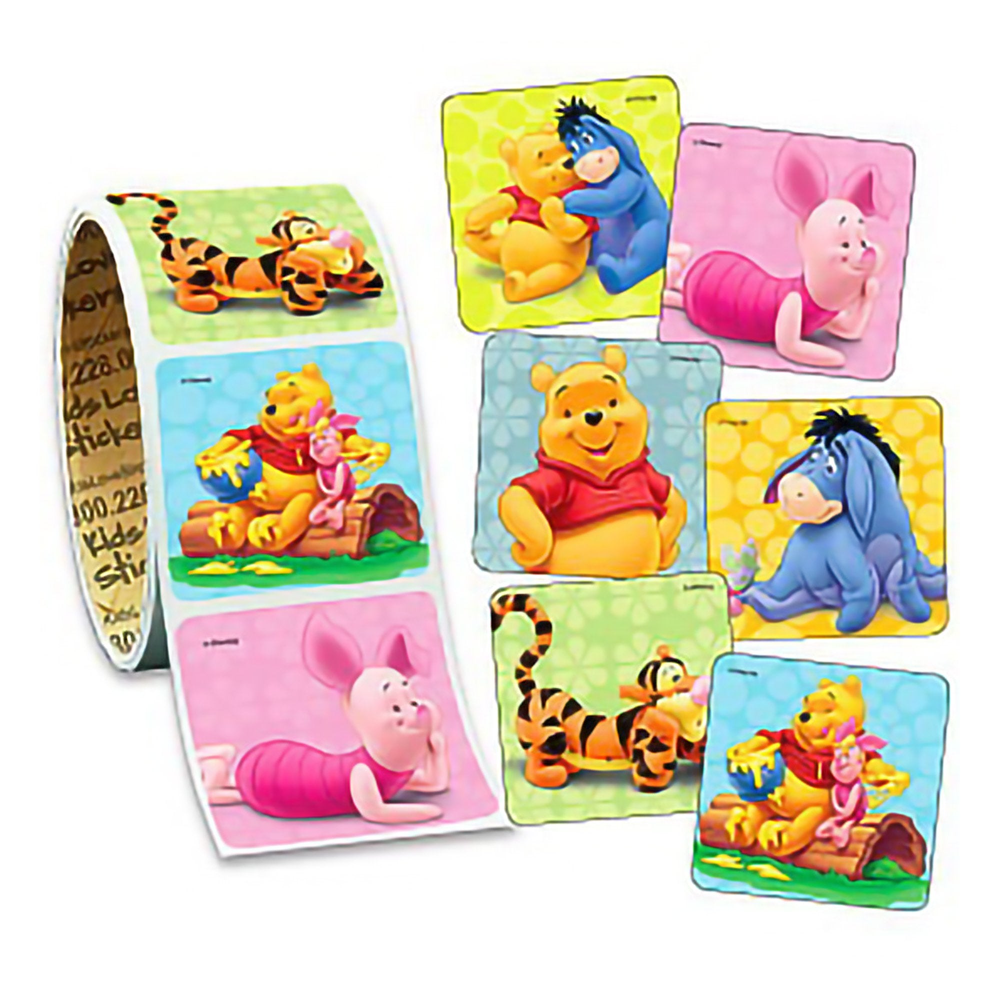 Medibadge Sticker Kids Love Stickers 100 per Roll Pooh and Pals 1-5/8 X 1-5/8 Inch