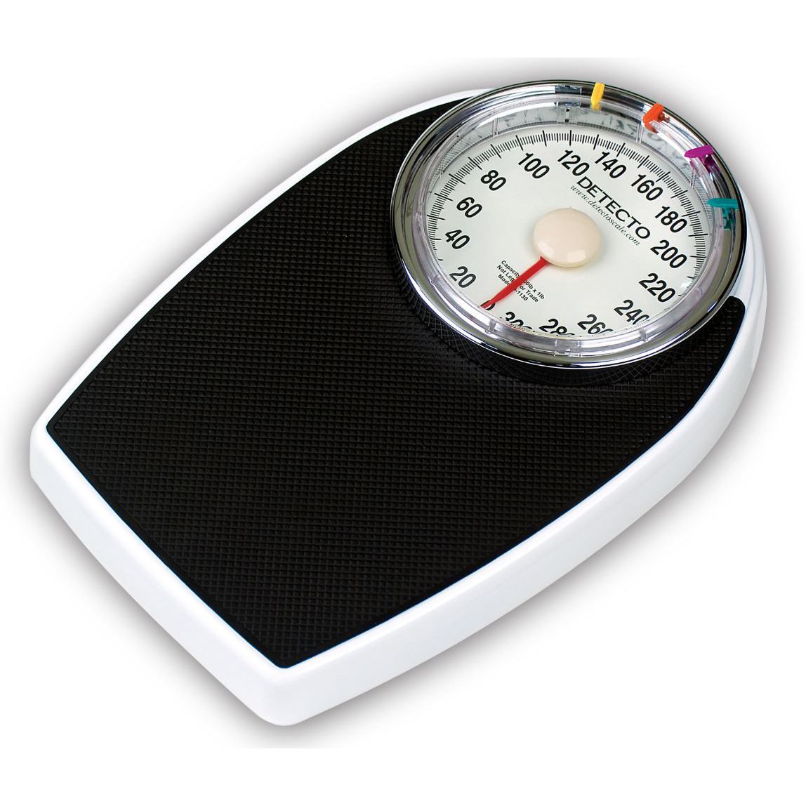 Detecto Low-Profile Dial Bathroom Scale side view