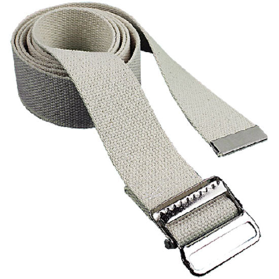 DMS Natural Cream Gait Belt Metal Drop Jaw Buckle - 84"