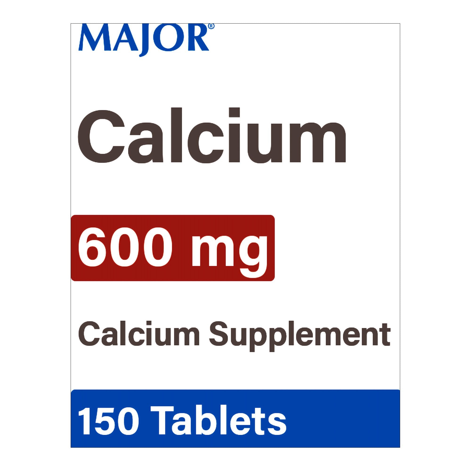 Major 600-mg Calcium Carbonate Supplement (Bottle of 150)