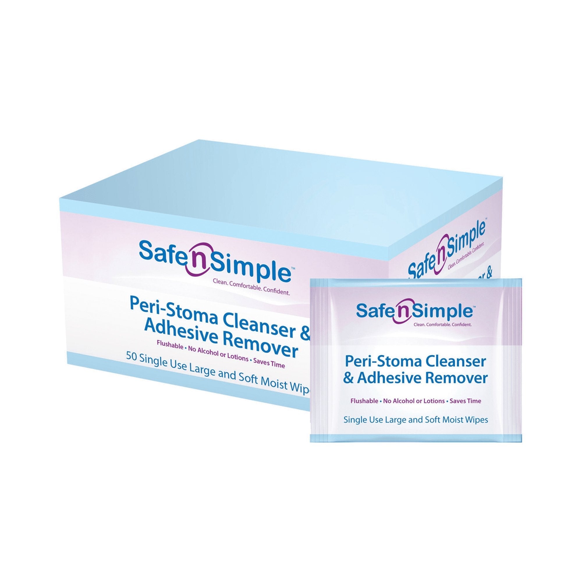 Safe N Simple Safe N Simple Adhesive Remover, 5 x 7 Inch Wipe (600/CS)