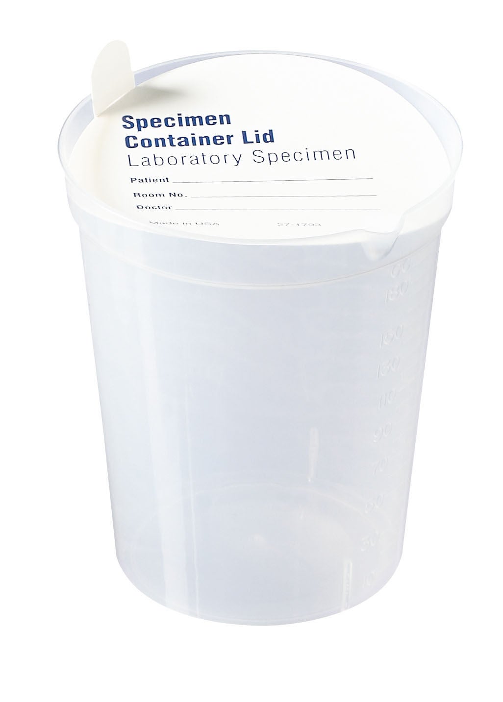 Specimen Container with Pour Spout, 180 mL (Case of 500)
