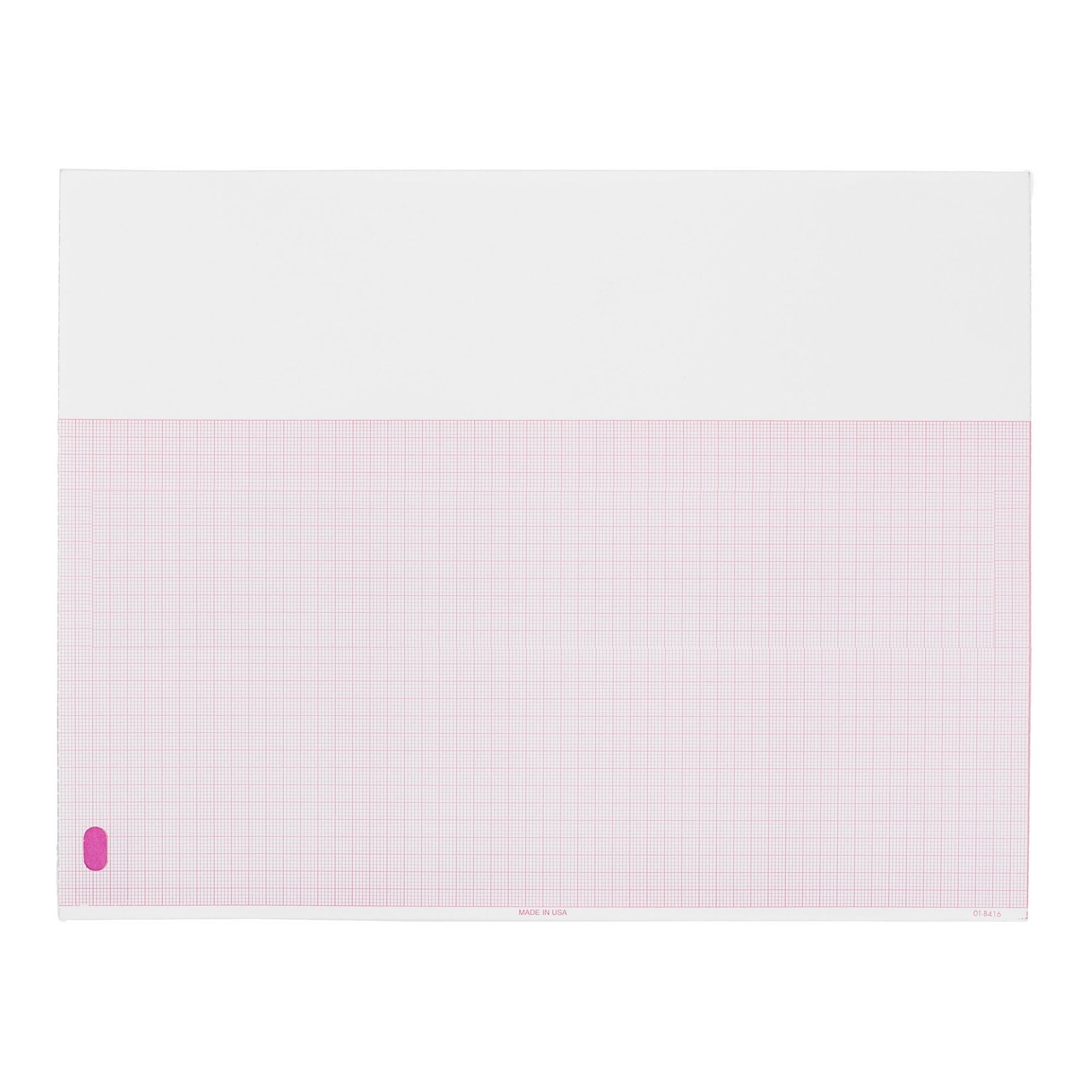 Precision Charts Philips ECG Recording Paper Thermal 8.5x11 Z-Fold Red Grid M3707A (1600/CS)