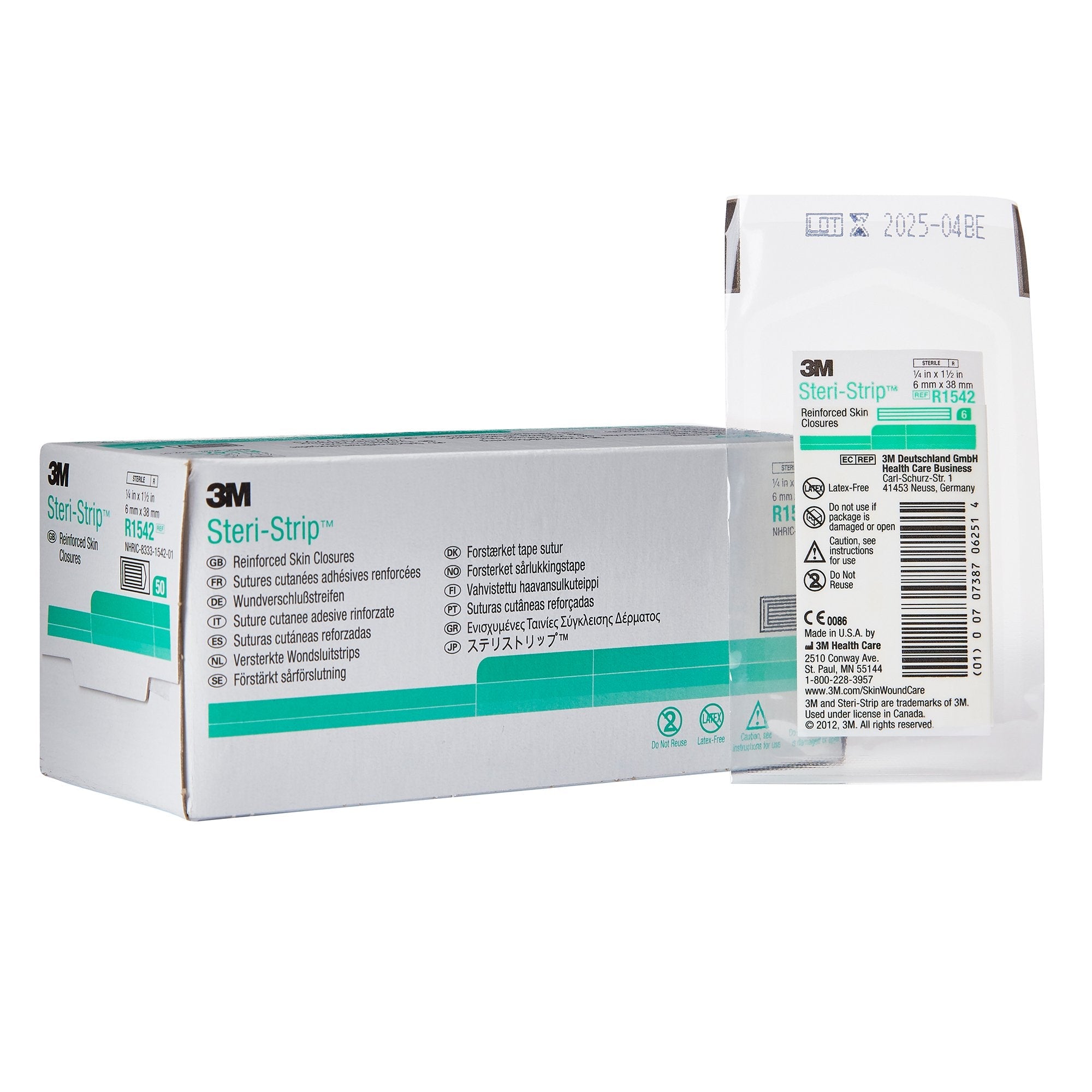 Solventum Corporation 3M Steri-Strip Skin Closure Strip, 0.25 x 1.5 Inch (200/CS)