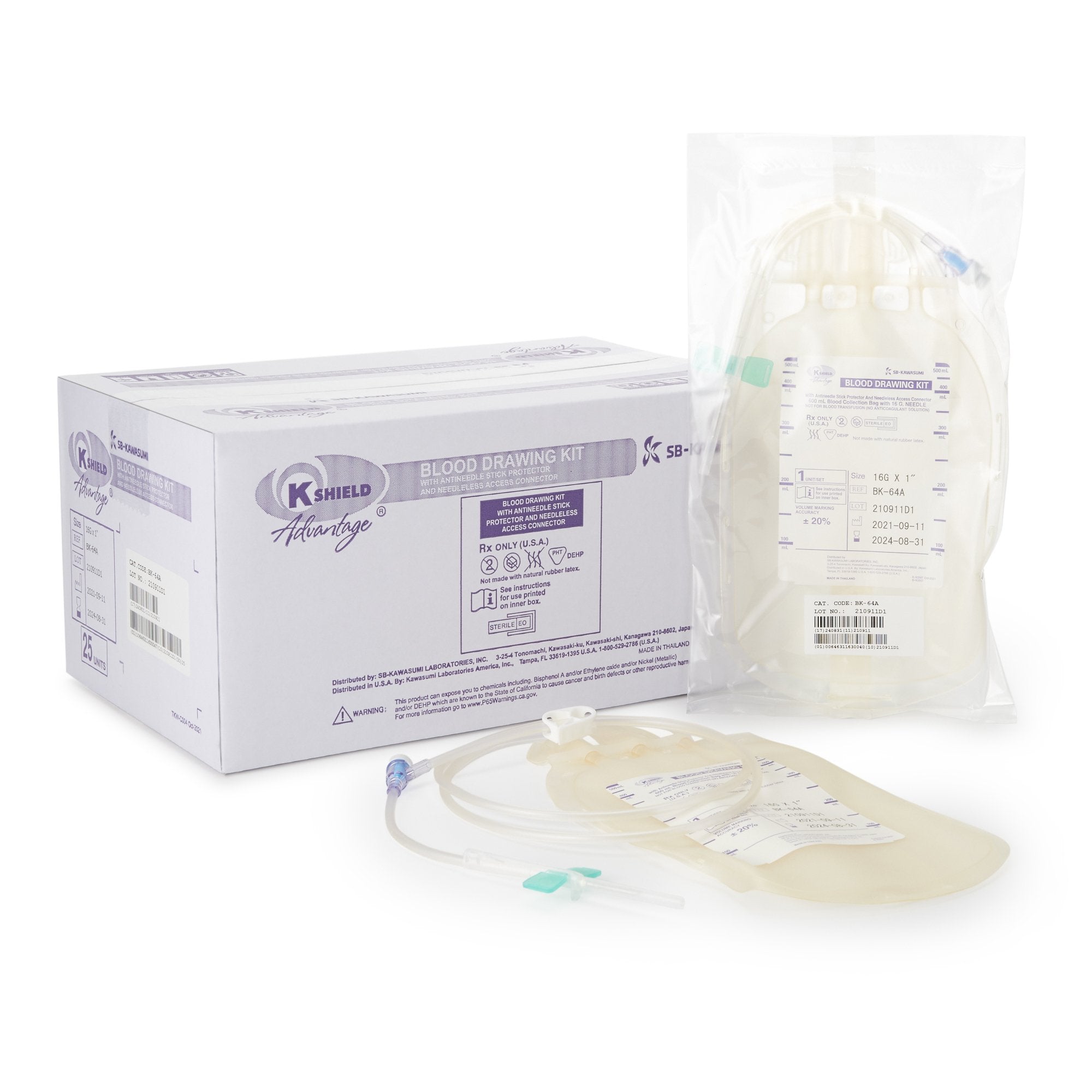 Kawasumi Laboratories K-Shield Advantage Blood Draw Kit (50/CS)