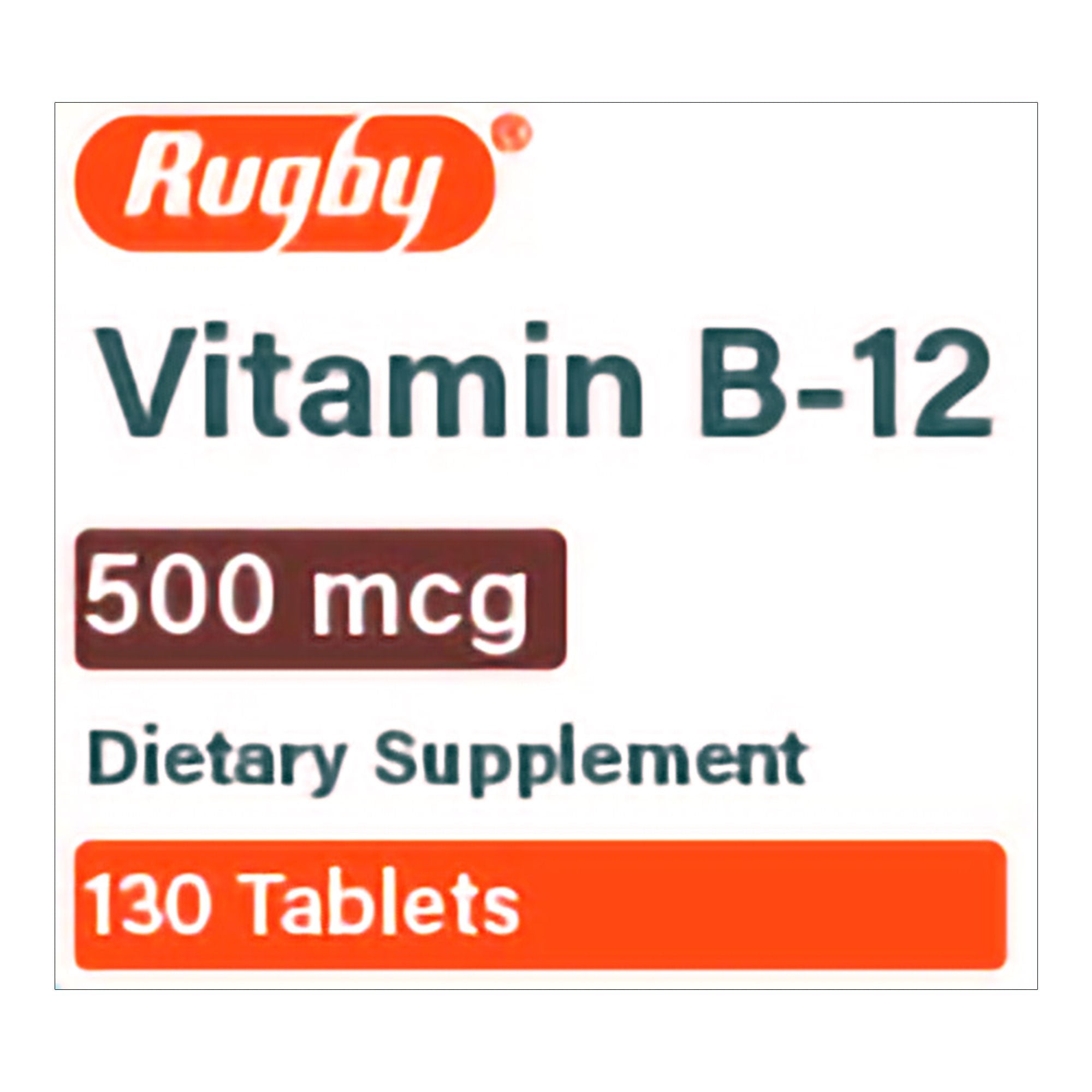 Vitamin Supplement Vitamin B12 500 mcg Strength Tablet 130 per Bottle