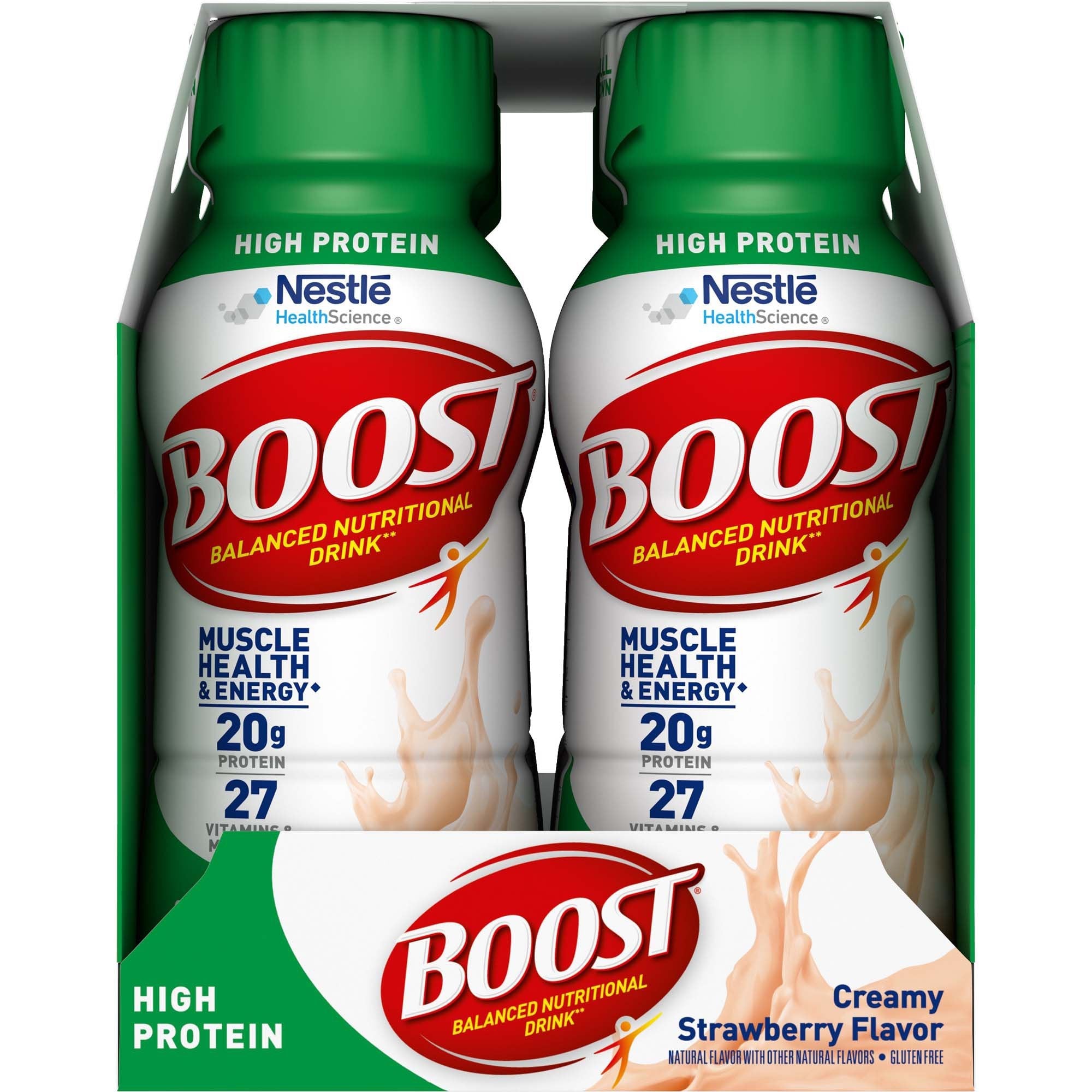 Nestle Healthcare Nutrition Boost High Protein Strawberry Complete Nutritional Drink, 8-ounce Bottle (24/CS)