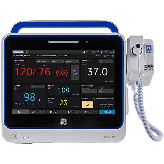 GE Portrait VSM Vital Signs Monitor with Welch Allyn SureTemp