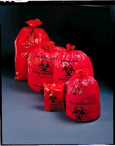 Medegen Saf-T-Seal Waste Infectious Bags Bag, 24" x 32", 11 microns, 500/cs