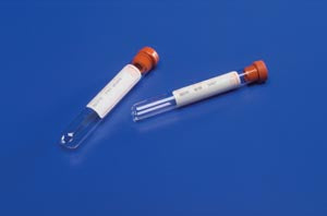 Cardinal Health Monoject Standard Blood Collection Tubes - Red Tube, 13 x 75, 5mL, Silicone Coated Stopper, 1000/